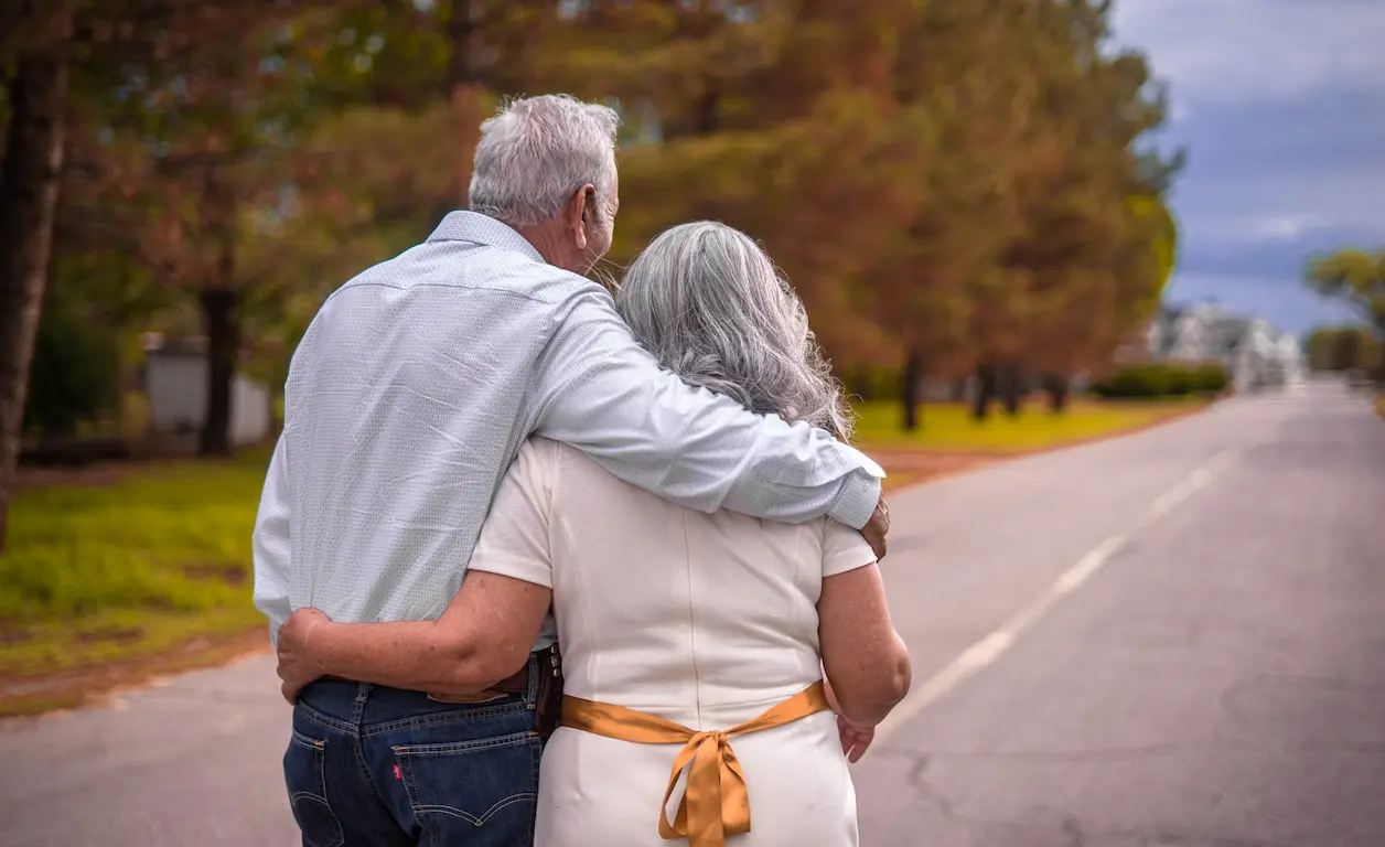 Older Couple Walking